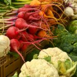 produce at a farmers market